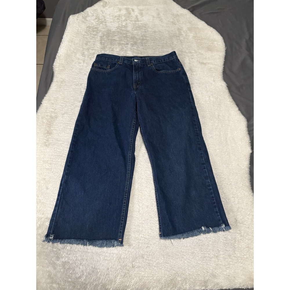 Vintage Levis Jeans Womens 10 Blue 577 MIS 10M Lower Rise Loose Fit Crop‎